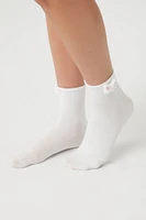 Bunny Quarter Socks in White