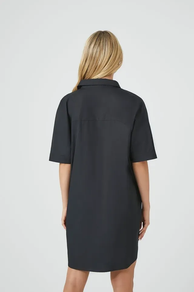 Boxy T-Shirt Dress Black