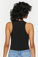 Women's Heathered Sleeveless Bodysuit Small