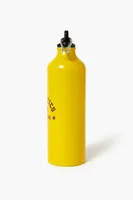 Athletics Graphic Water Bottle in Yellow