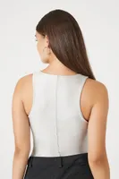 Women's Seamed Sleeveless Bodysuit