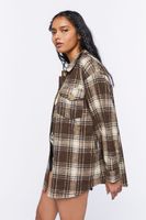 Women's Plaid Button-Front Shacket in