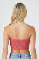 Women's Sweater-Knit Cropped Tube Top