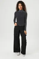 Women's Waffle Knit Turtleneck Top