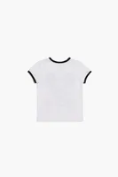 Girls Mickey Mouse Graphic T-Shirt (Kids) in White, 11/12