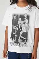 Girls The Addams Family T-Shirt (Kids) in White, 13/14