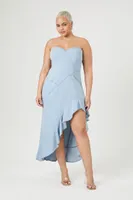 Women's Denim High-Low Dress in Light Denim