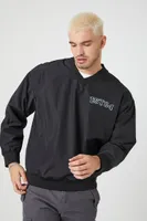 Men Embroidered EST84 V-Neck Pullover Black/Light