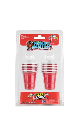 Worlds Smallest Beer Pong Game in Red