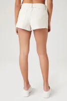 Women's Distressed Denim Shorts in Cream, 26