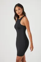 Women's Contour Mini Tank Dress in Black, XL