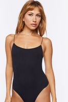 Women's Seamless Cami Bodysuit in Black, M/L