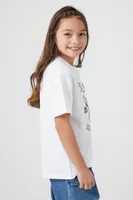 Kids New York Heart T-Shirt (Girls + Boys) in White, 9/10