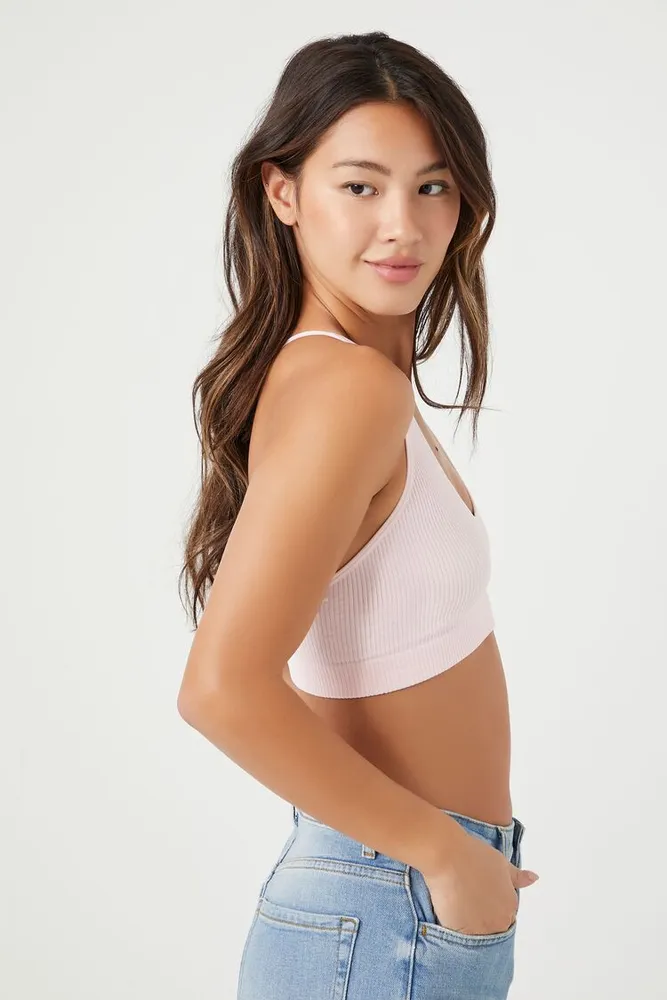 Women's Seamless Plunging Crisscross Bralette