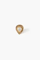 Women's Faux Pearl Cocktail Ring in Gold, 6