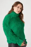 Women's Fuzzy Faux Fur Sweater