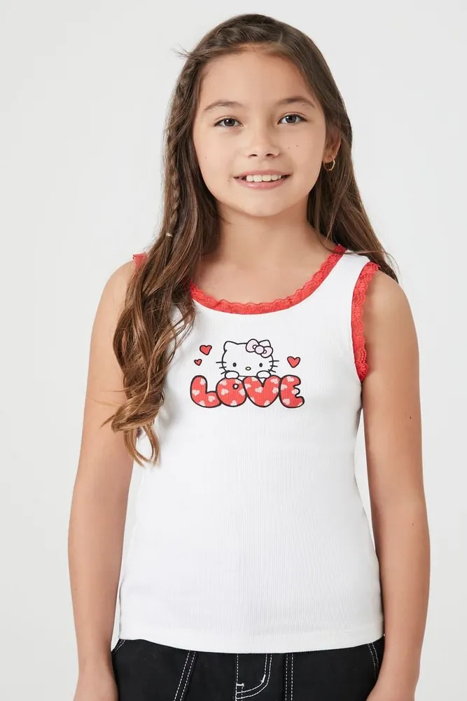 Girls Hello Kitty Tank Top (Kids) Cream,