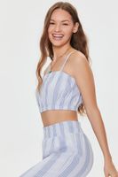 Women's Kendall + Kylie Cropped Cami in Light Blue, XL