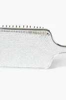 Rhinestone Hair Brush in Silver