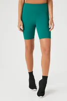 Women's Active High-Rise Biker Shorts in Dynasty Green Small