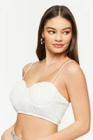 Women's Shirred Cropped Bustier Cami