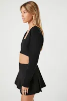 Women's Crop Top & Shrug Sweater Set