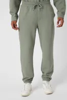 Men Ribbed-Trim Drawstring Sweatpants