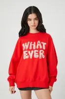 Women's French Terry Whatever Pullover Red