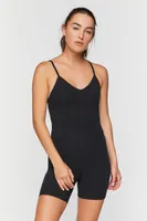 Women's Active Cami Romper in Black