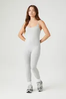 Women's Fitted Cami Jumpsuit in Heather Grey Large