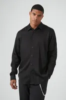 Men Satin Long-Sleeve Shirt