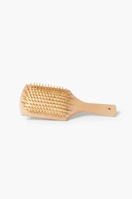 Wooden Paddle Hair Brush in Tan