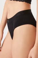 Women's Seamless Bikini Panties in Black Medium