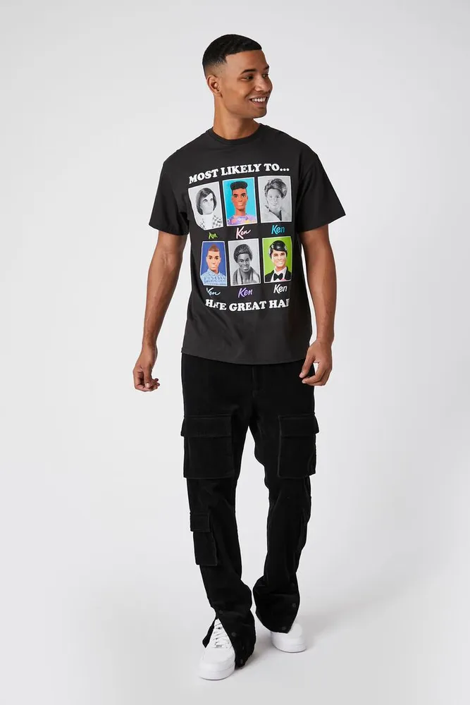 Men Great Hair Ken Graphic Tee in Black Large