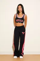 Women's Chicago Bulls Windbreaker Pants in Black Medium