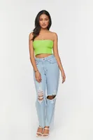 Women's Sweater-Knit Cropped Tube Top