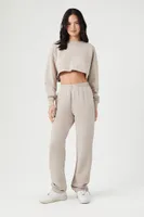 Women's French Terry Sweatpants in Goat, XL