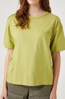 Women's Relaxed Raw-Cut Pocket T-Shirt Medium