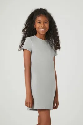 Girls T-Shirt Dress (Kids) Heather Grey,