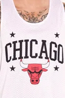 Men Chicago Bulls Graphic Tank Top in White Medium