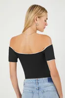 Women's Reversible Off-the-Shoulder Bodysuit