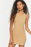 Women's Bodycon Mini Tank Dress in Safari Small