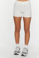 Women's Organically Grown Cotton Hot Shorts in White, XS