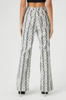 Women's Faux Leather Snake Print Pants