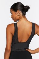 Women's Sleeveless V-Neck Bodysuit in Black Medium