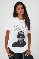 Women's Eazy-E Oversized Graphic T-Shirt in White, Size M/L