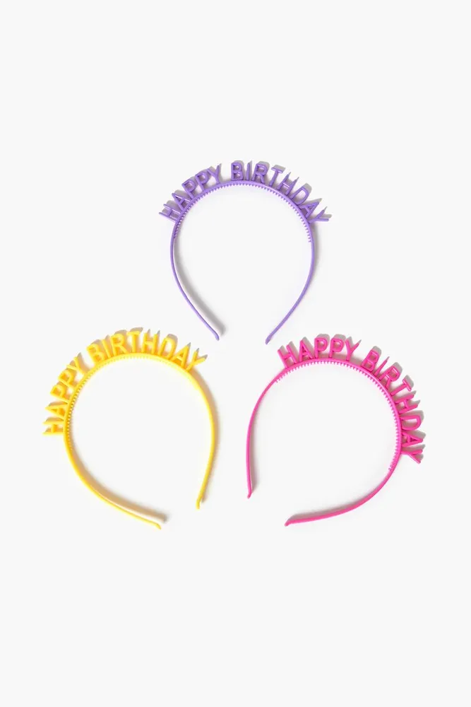 Happy Birthday Headband in Pink