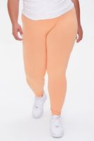 Women's Basic Organically Grown Cotton Leggings in Apricot, 3X