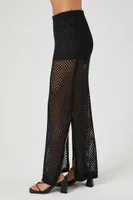 Women's Sheer Crochet Maxi Skirt