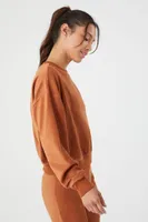 Women's Active Corduroy Pullover in Chestnut Small